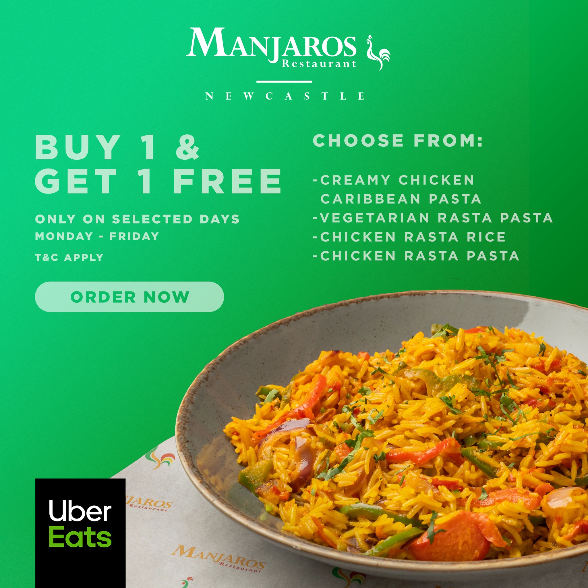 ⭐Buy One Get One Free At... - Manjaros Restaurant Newcastle