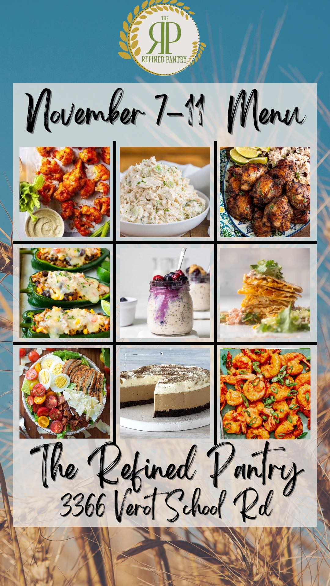 New Menu is out! Doors open at 5pm... - The Refined Pantry | Facebook