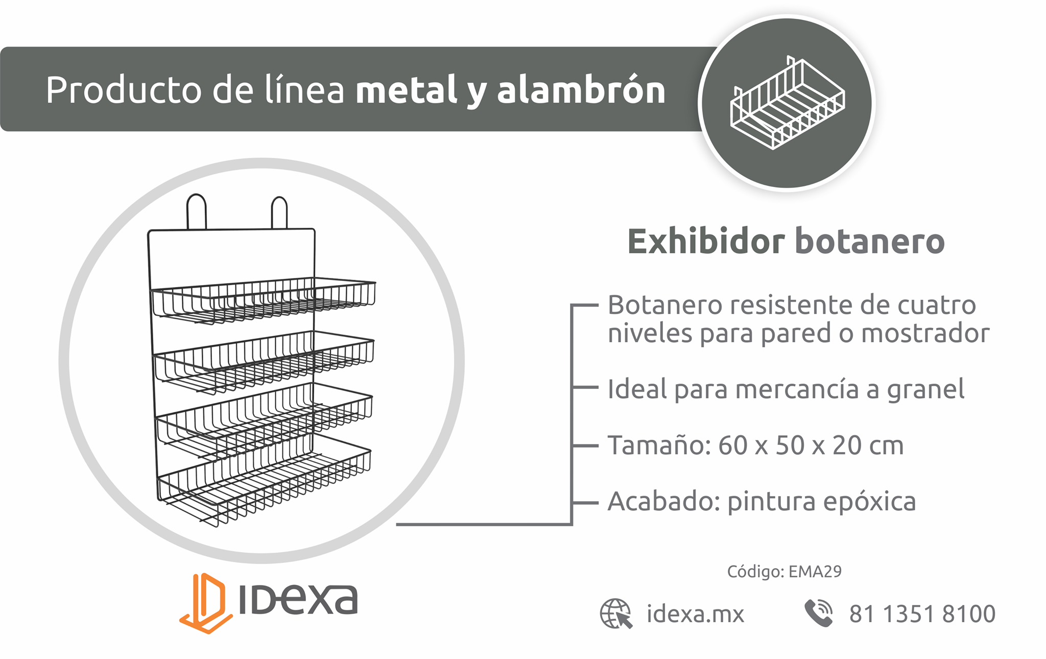 Idexa - ⚪️Exhibidor para mercancía a granel🍫🍪🍭. Contamos... | Facebook