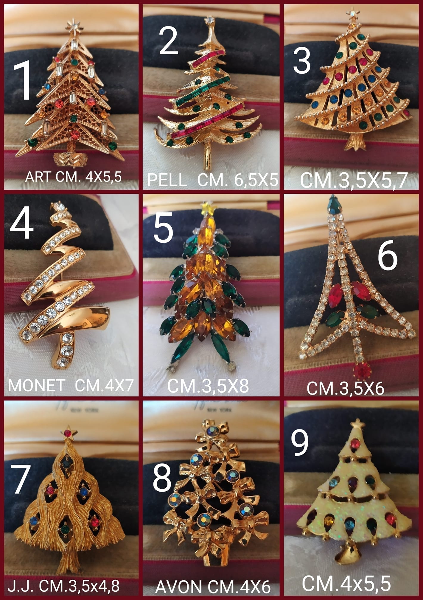 1 Pezzo Spilla A Forma Di Albero Di Natale Con Decorazioni