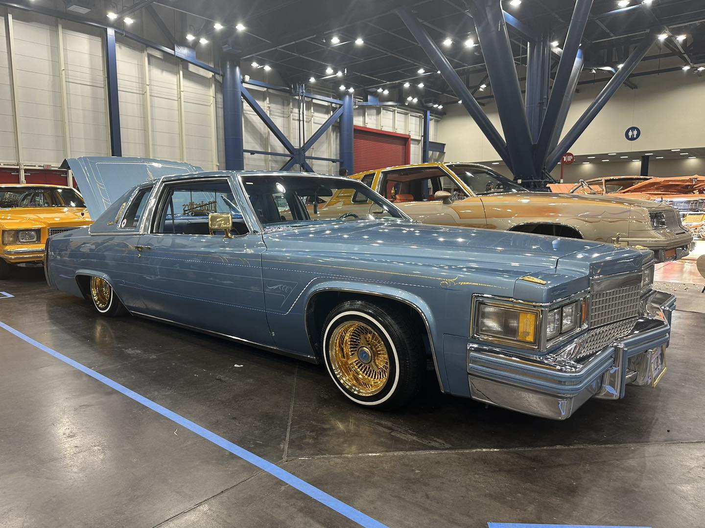 1979 Cadillac Coupe DeVille at the Low Rider Houston Super Show