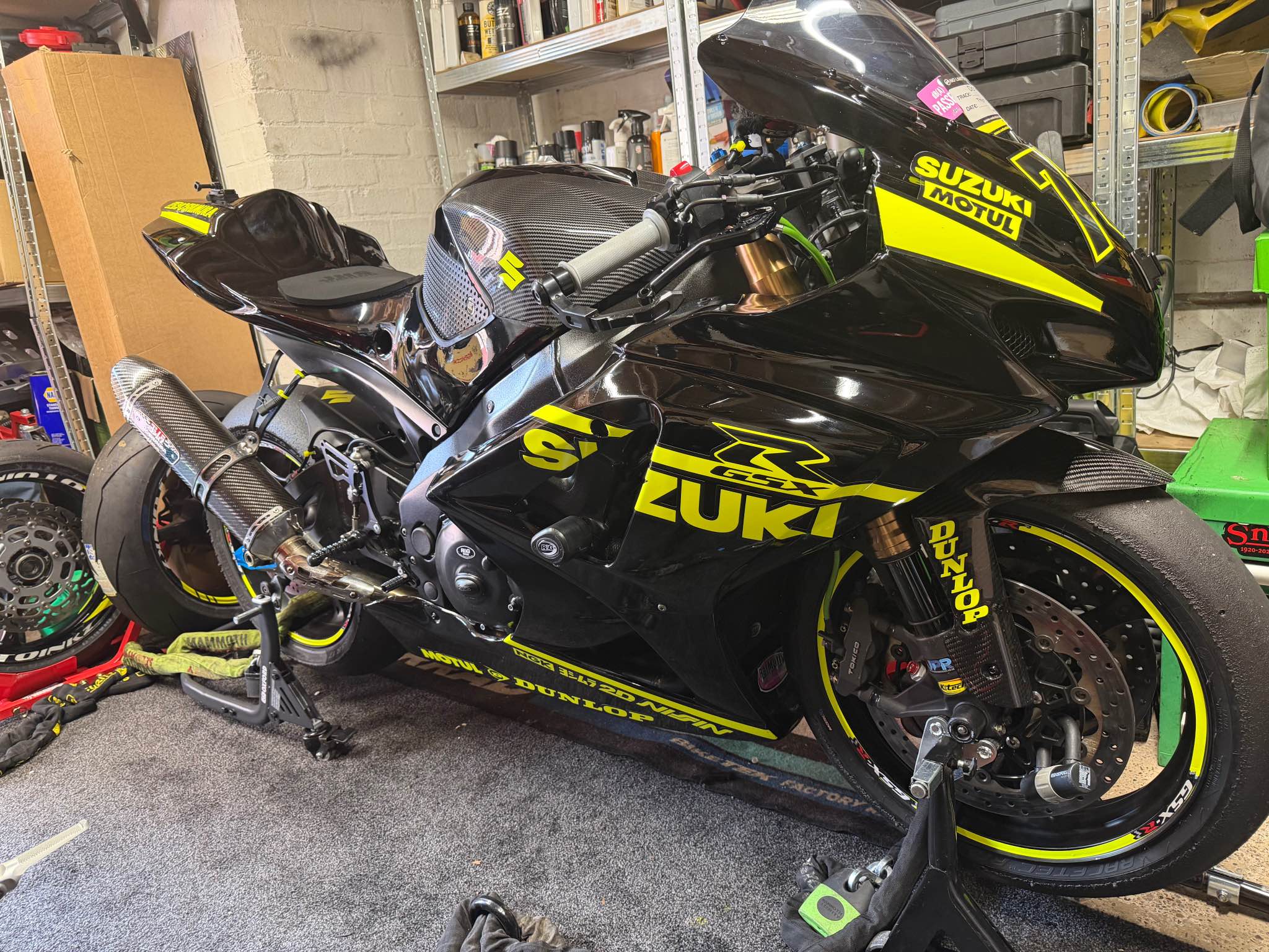 Suzuki GSX-R K8 1000 motorcycle with 72k miles