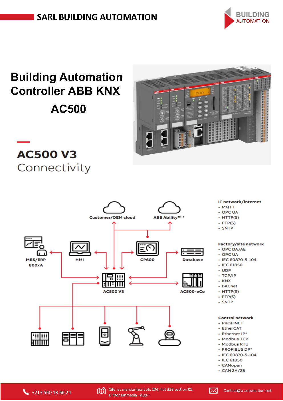 Building Automation SARL | Algiers
