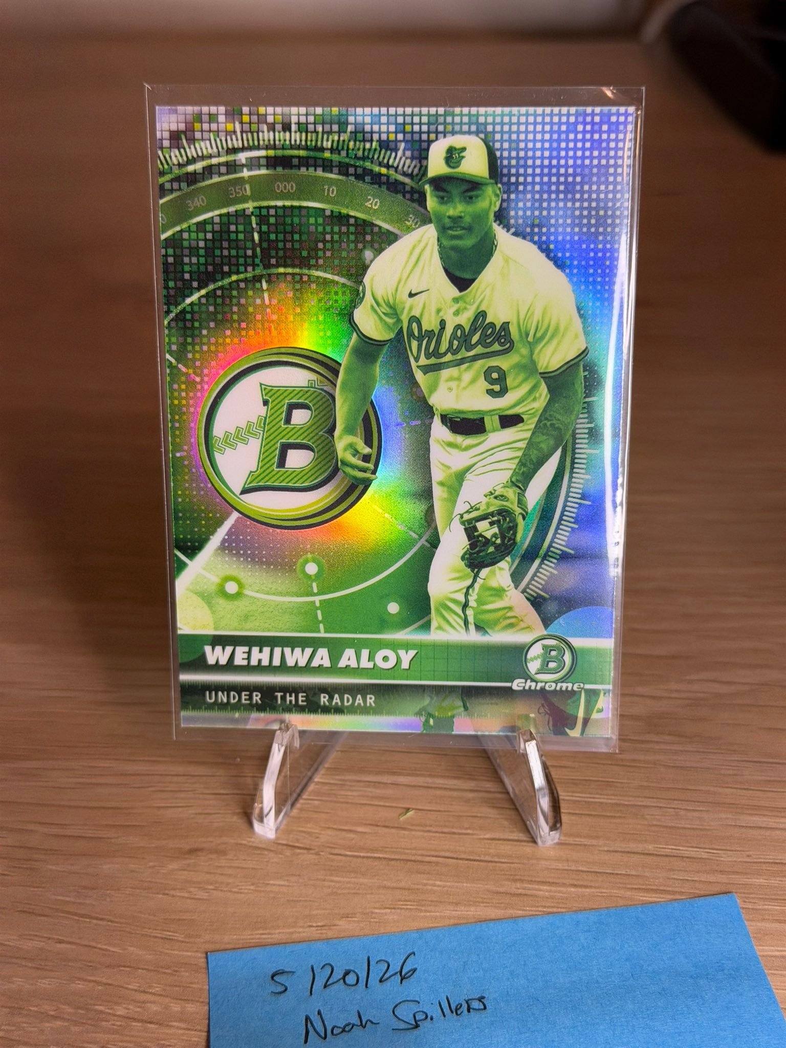 2026 Bowman Baseball WEHIWA Aloy Under the Radar Refractor card 