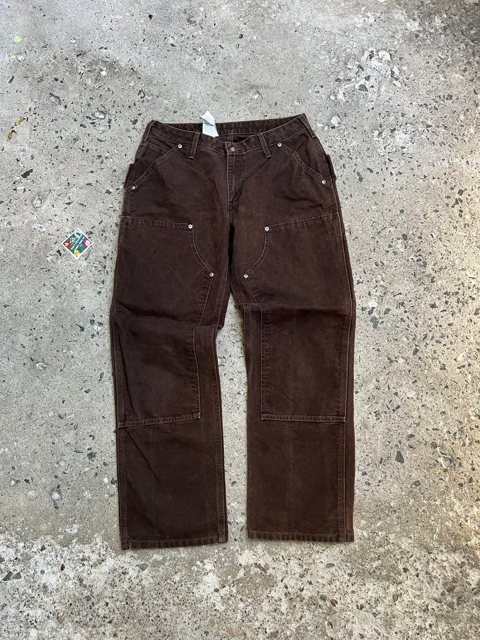 2011 Carhartt Double Knee Pants (RARE ?) WB136 DKB (Dark Brown 