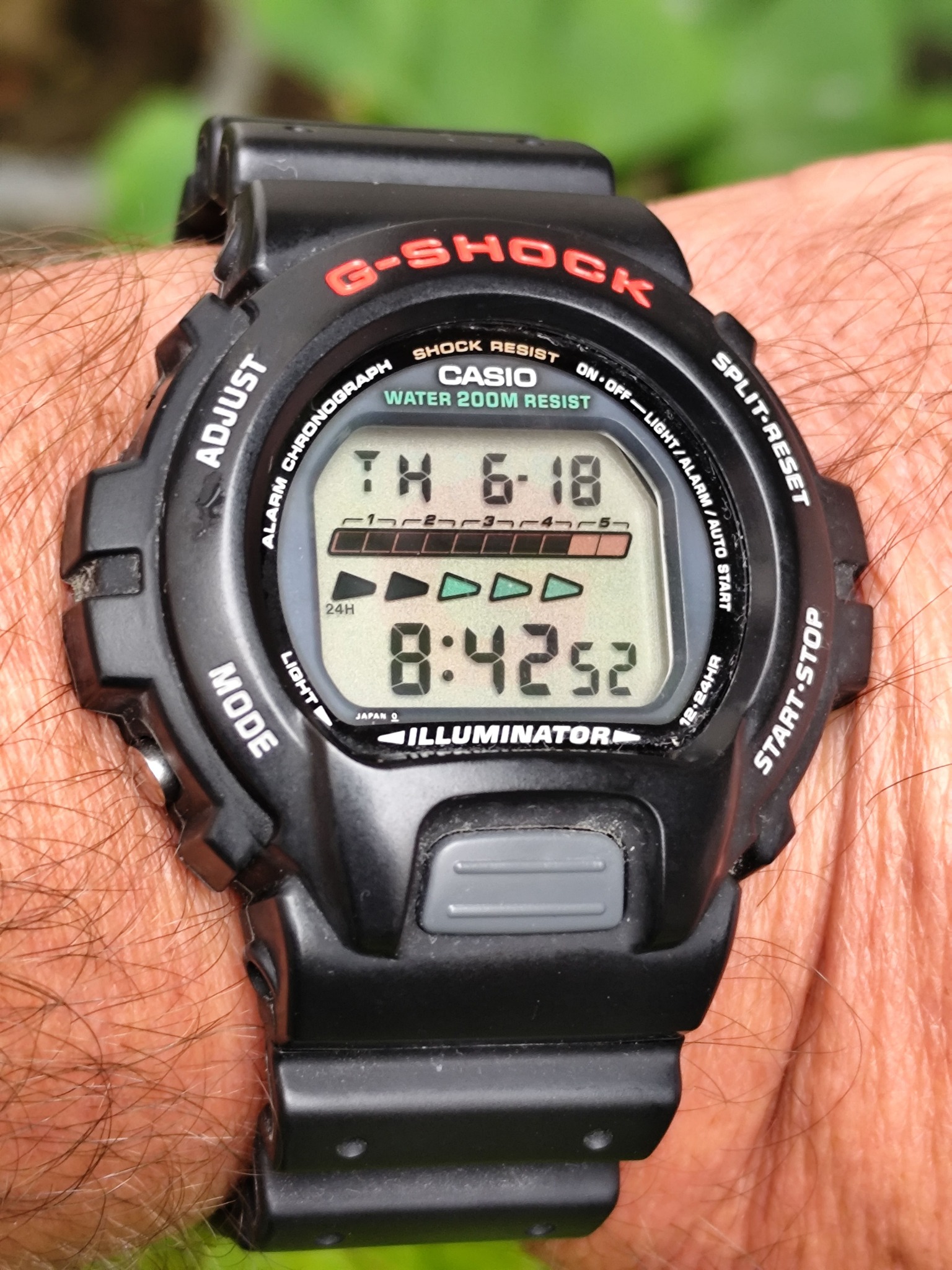 Casio G-Shock Wademan DW-9800 with rotating bezel and digital compass