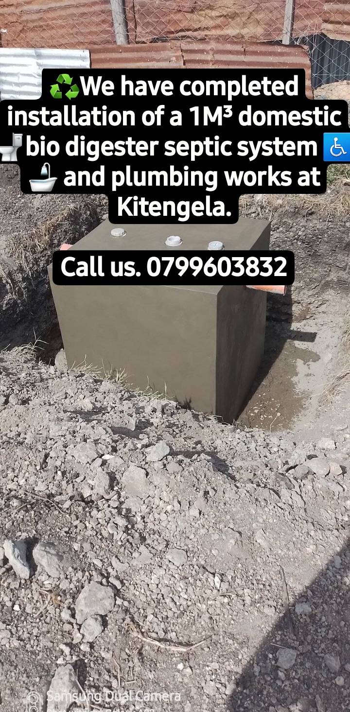 ISK - ♻️We have completed installation of a 1M³ domestic 🚽bio digester ...