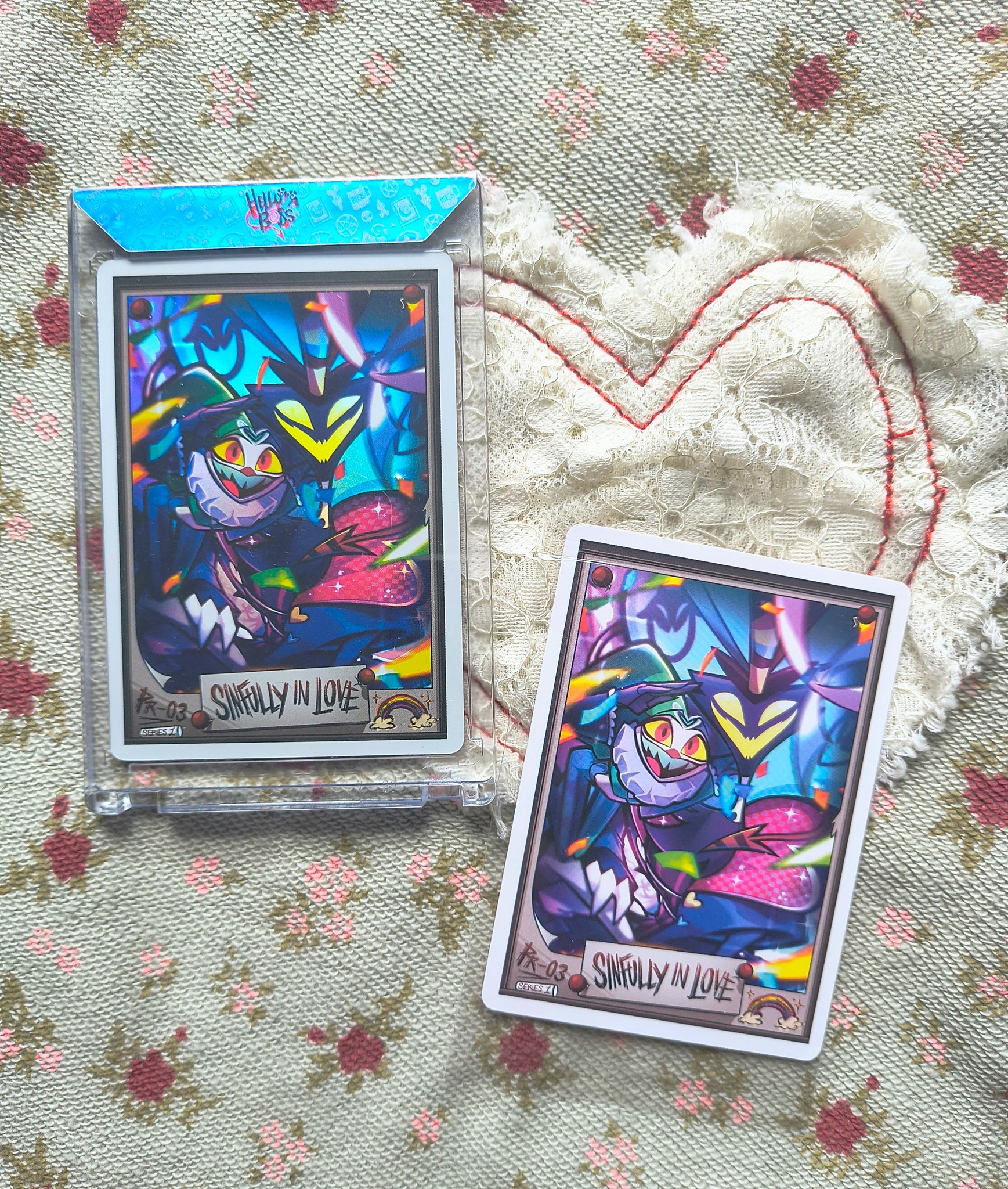 Pride promo cards for sale: Sinfully in Love Helluva Boss character