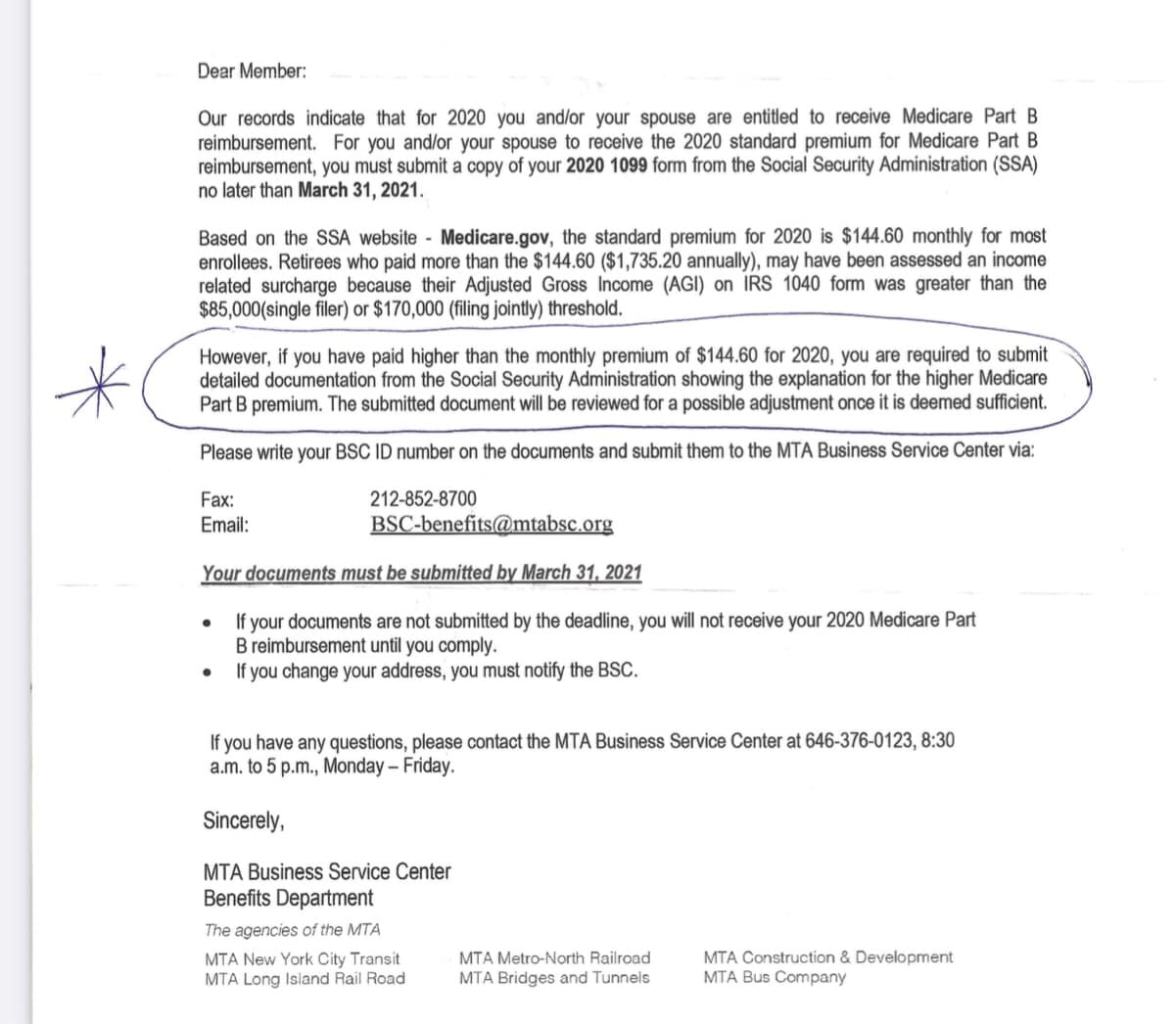 Has anyone received medicare reimbursement checks? | New York City, NY