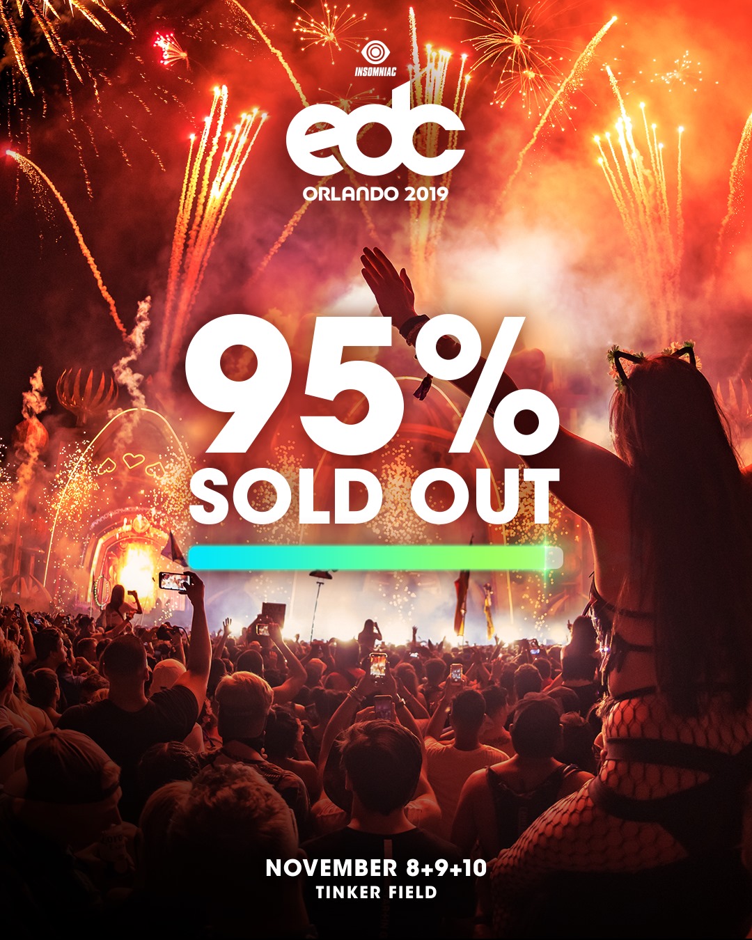 #EDCOrlando is 95%... - Electric Daisy Carnival - EDC Orlando