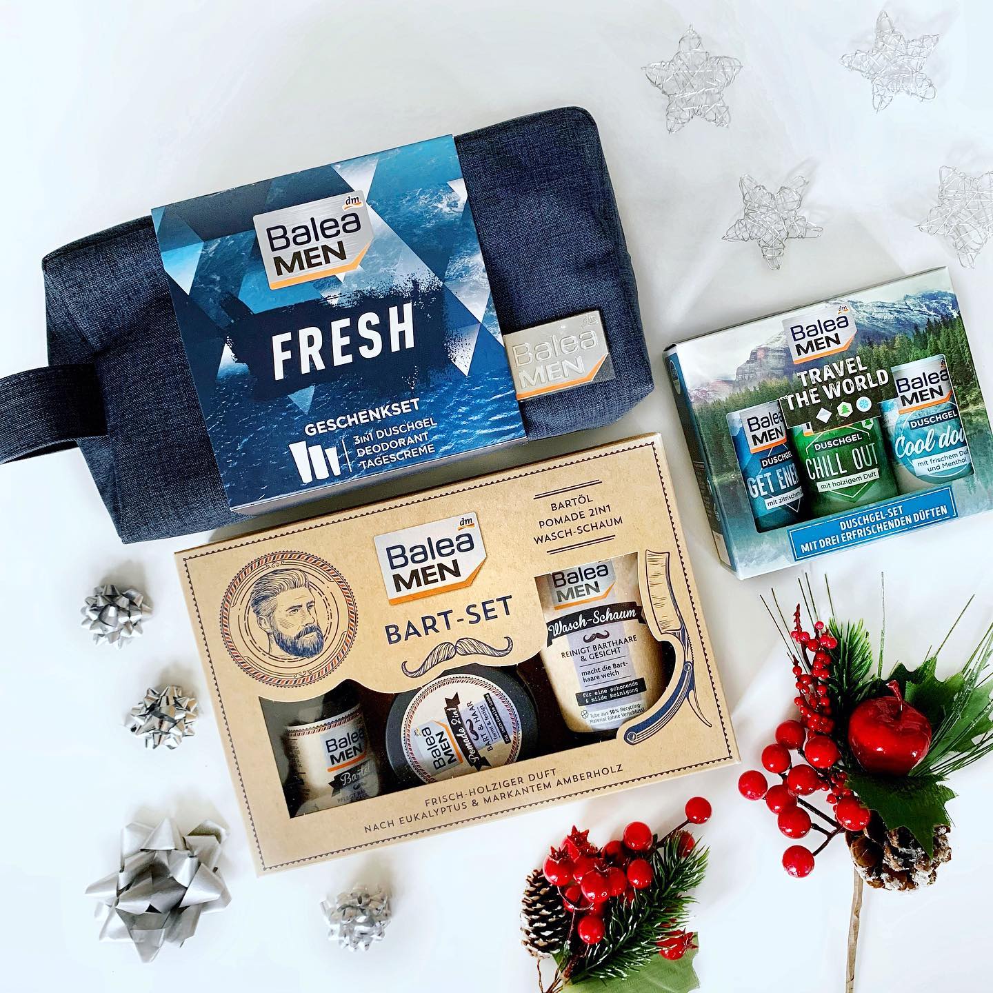 🎁❄️ Geschenksets von Balea MEN❄️🎁 Habt ihr eure Männer auch schon bei der Geschenkesuche bedacht?🎅🏻🎁🧐🤫 Bei den Geschenksets von Balea MEN findet ihr sicher die passende Idee💡Unser Geschenkset FRESH in