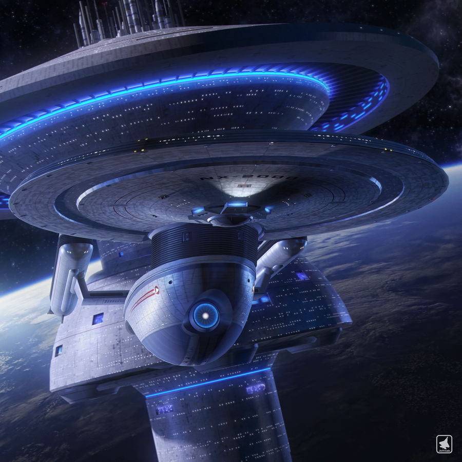 Station Space Excelsior Wallpaper USS Excelsior, Earth, Enterprise,