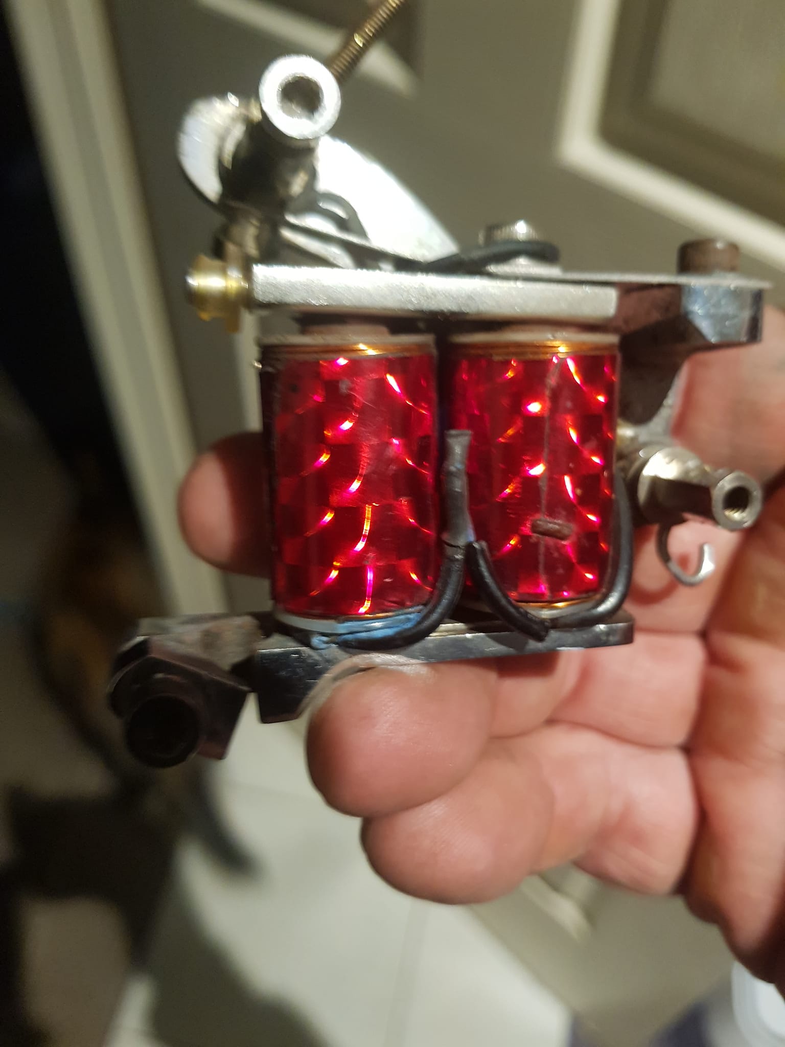 Spaulding and Rogers Tattoo Machine This machine featuring cut