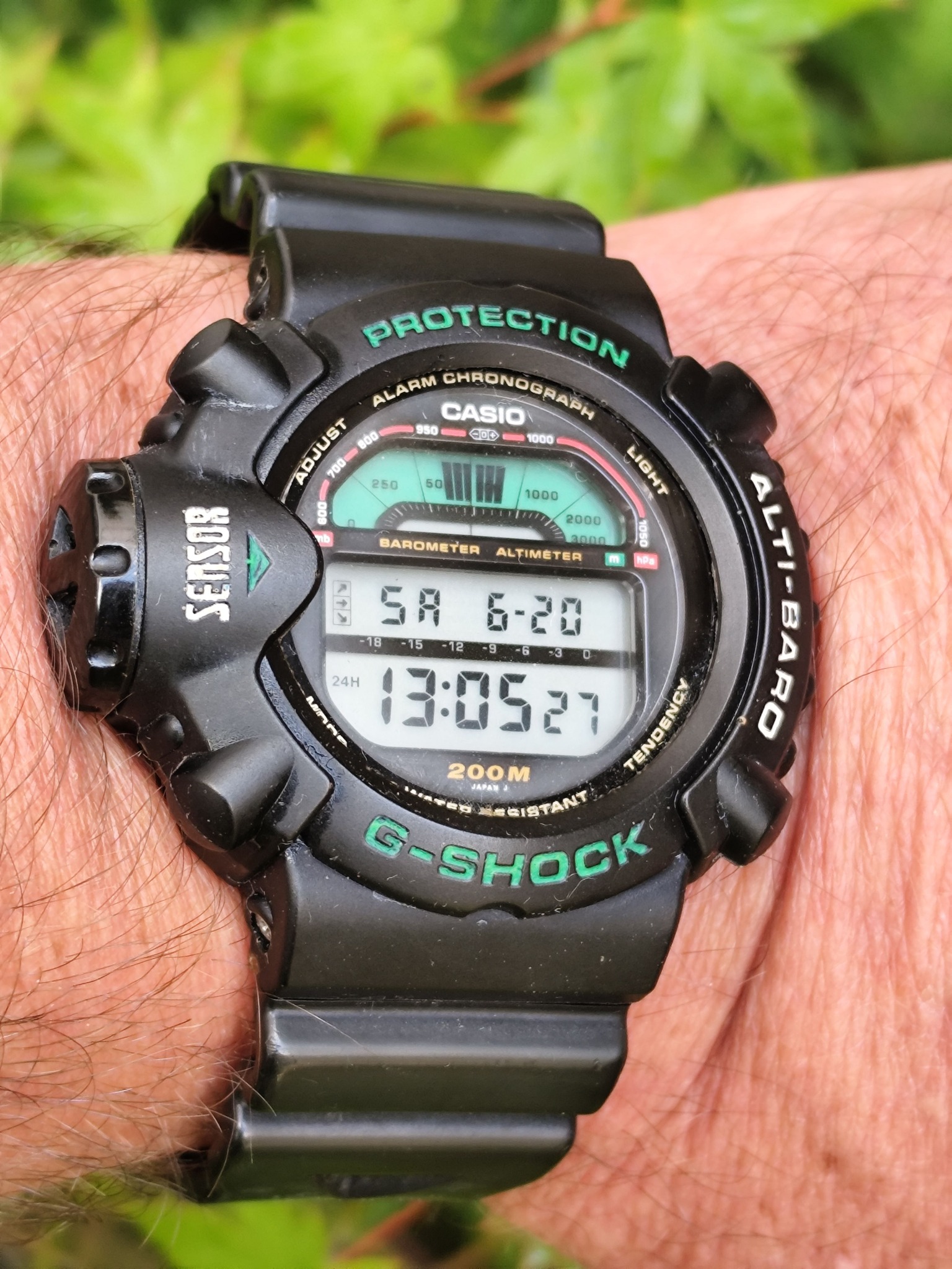 Casio G-Shock Wademan DW-9800 with rotating bezel and digital compass