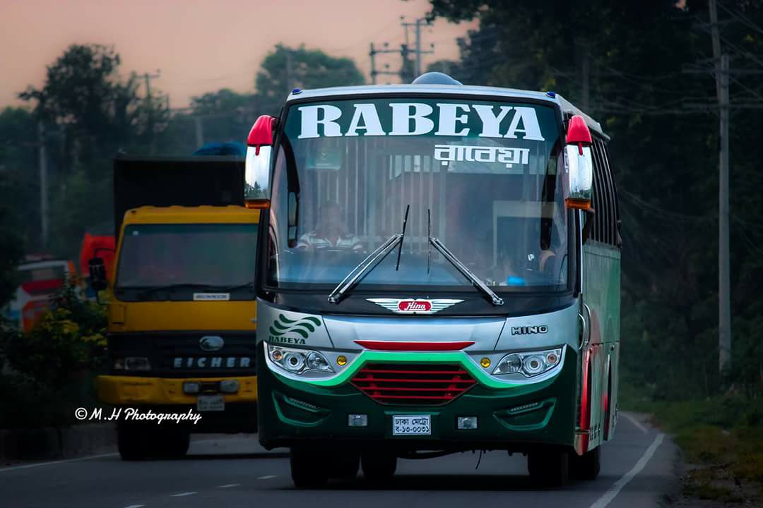 Rabeya Paribahan - Rabeya Paribahan Route: Dhaka - Rajbari Reg: 13-0031 ...