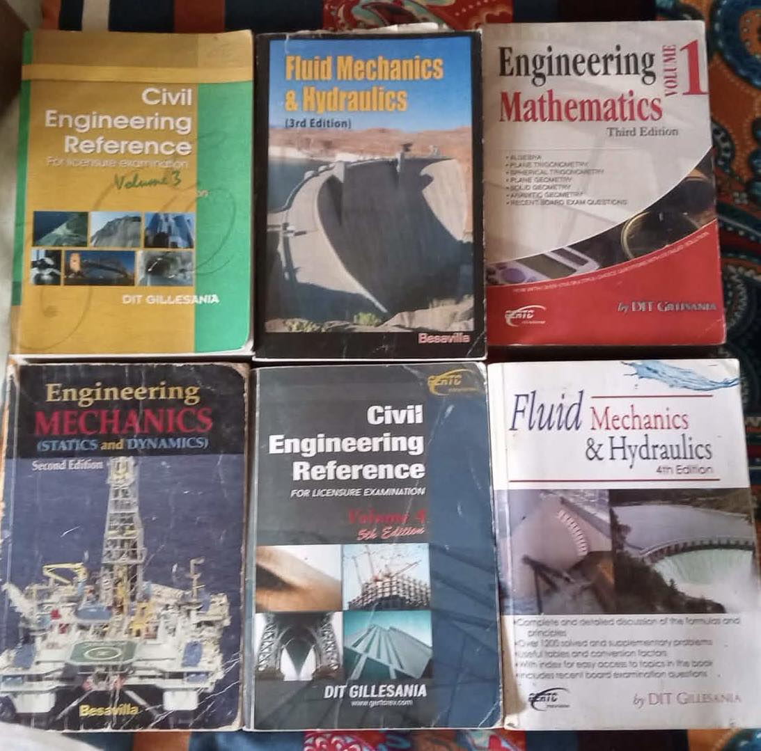 📚 Civil Engineering Review Books – Take All ₱1,500 | Facebook