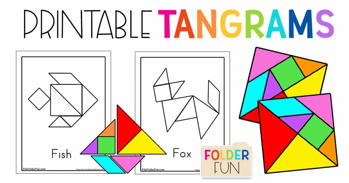 The Crafty - Free printable tangrams and tangram pattern cards. These ...