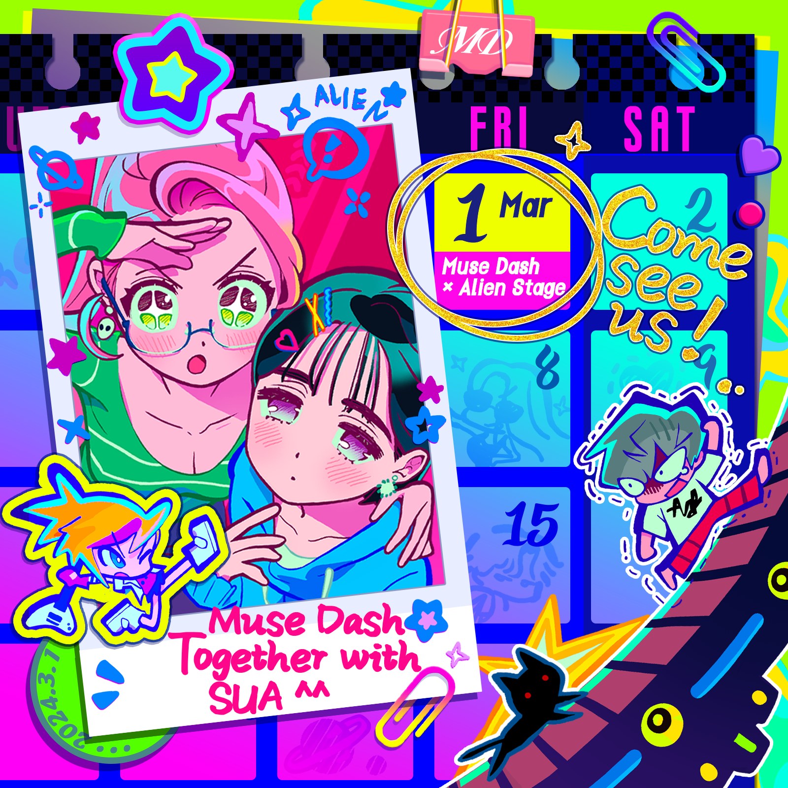 Muse Dash - —— Muse Dash × Alien Stage —— 阿納特花園的小夥伴們： 我跟... | Facebook