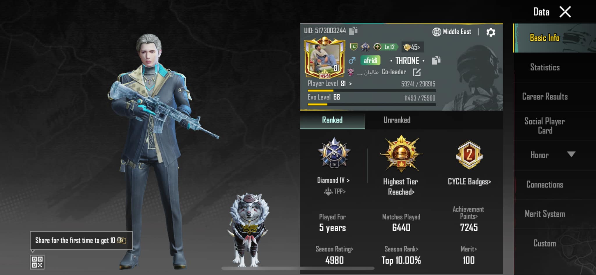Full loaded account for sale Royaning m416 lv 7 max Sandsprang