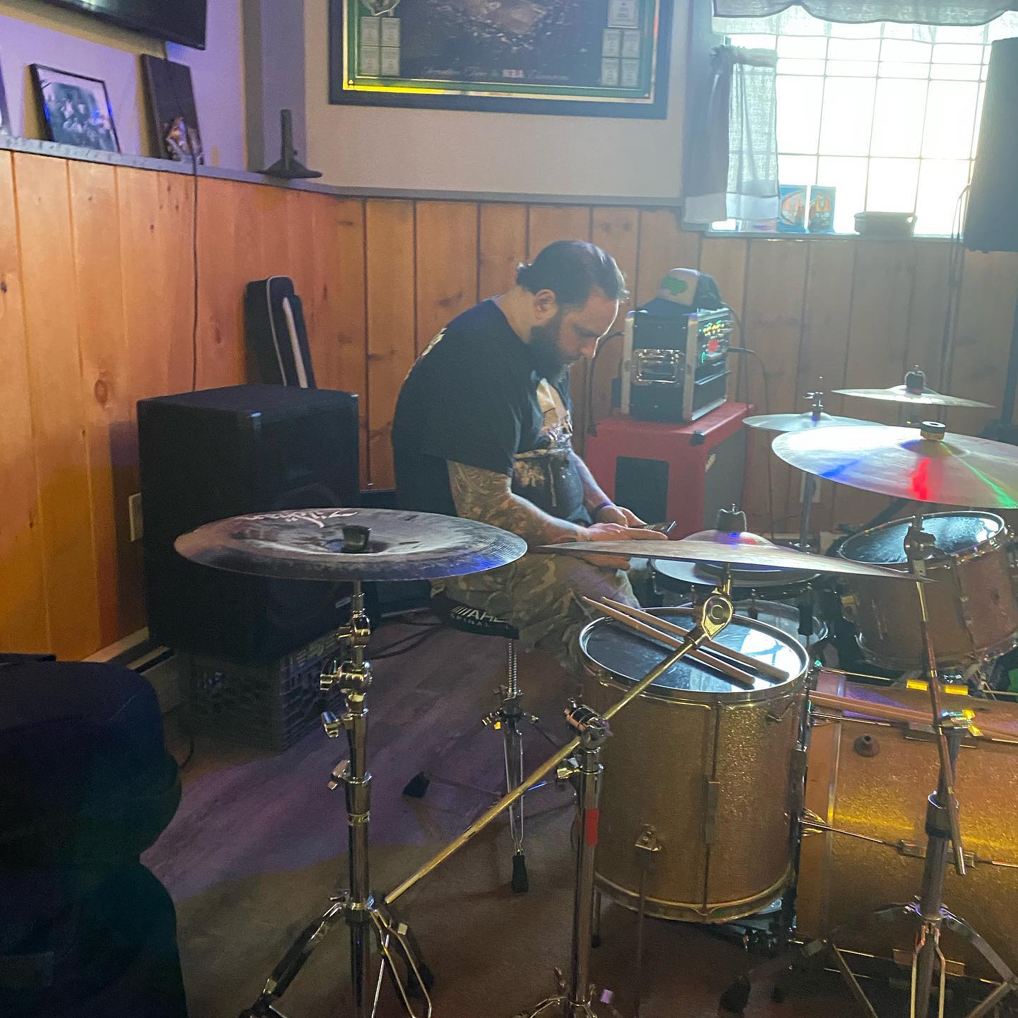 Intrusive - Our guitarist pretending he’s a drummer. #nydm | Facebook