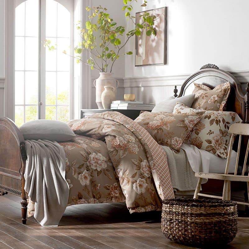 A weekend sleep-in surrounded by our new season bedding. Pictured