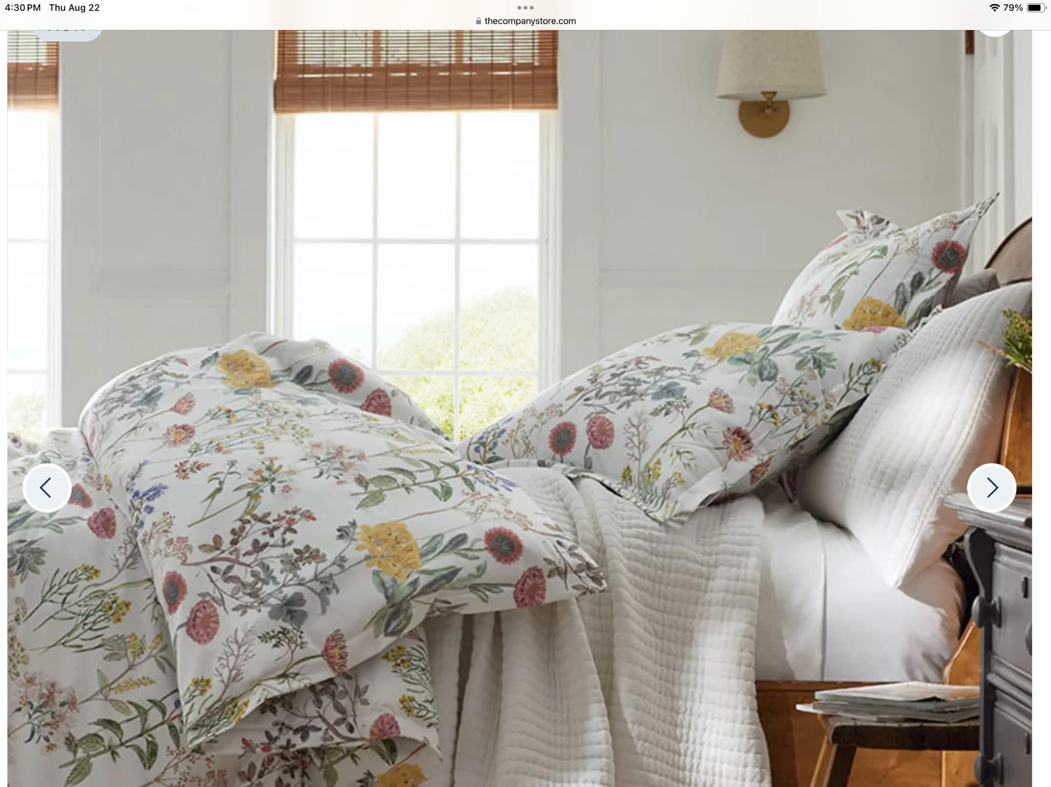 A weekend sleep-in surrounded by our new season bedding. Pictured