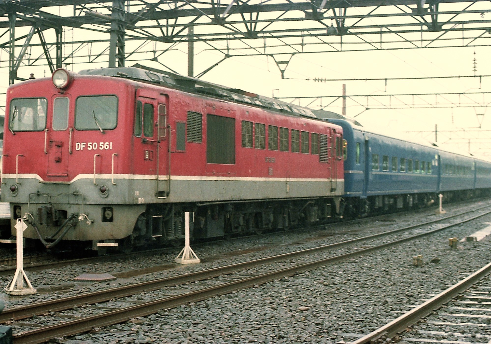 日豊本線経由 寝台特急 富士】1978.3 西鹿児島駅 西鹿児島駅から東京駅