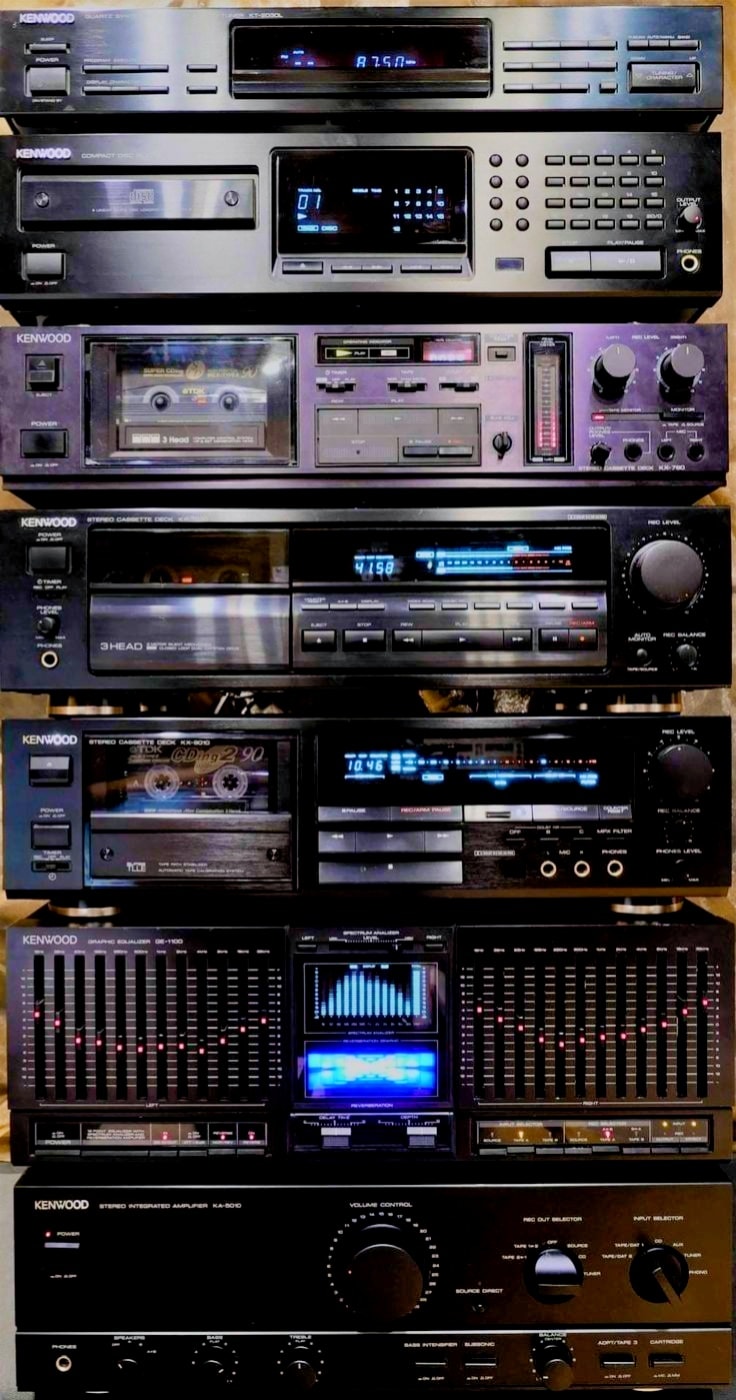 Kenwood Roxy DG9 Hi-Fi system from 1989. #vintage #Technology