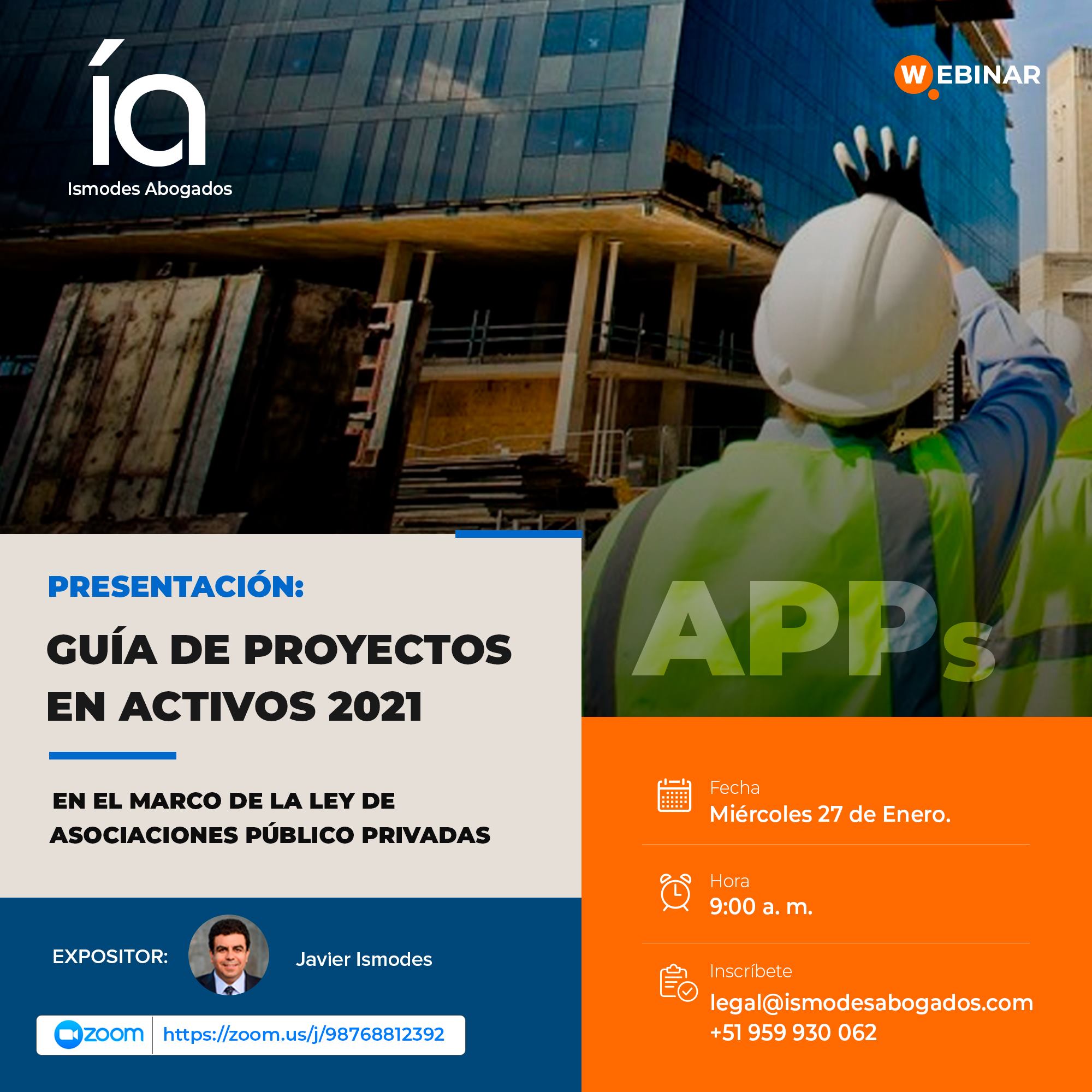 Webinar: Guía de Proyectos en... - Ismodes Abogados IA