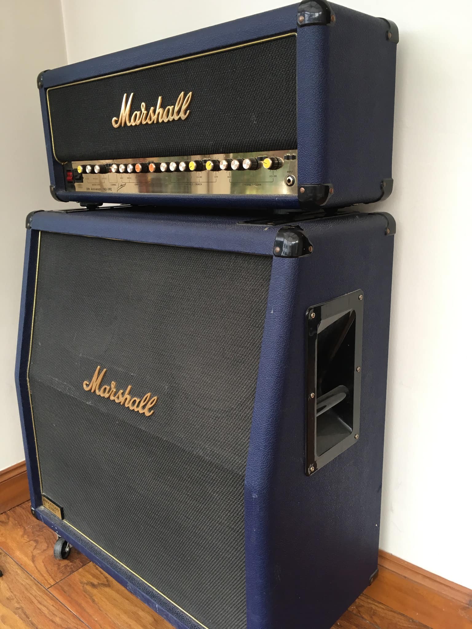 Marshall 100 watt 6100 30th anniversary half stack for sale