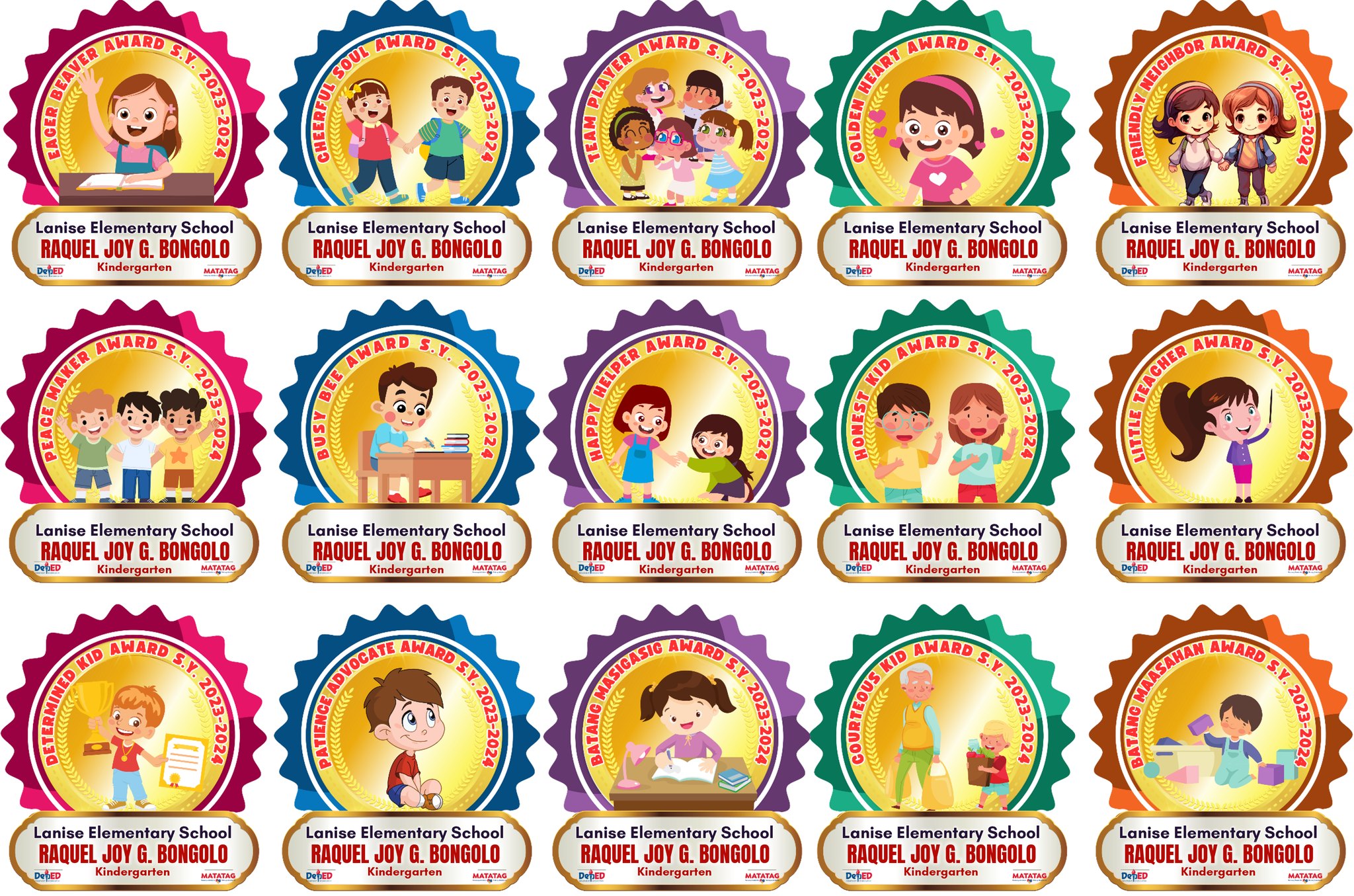 Kindergarten - Character Traits Ribbons | Facebook