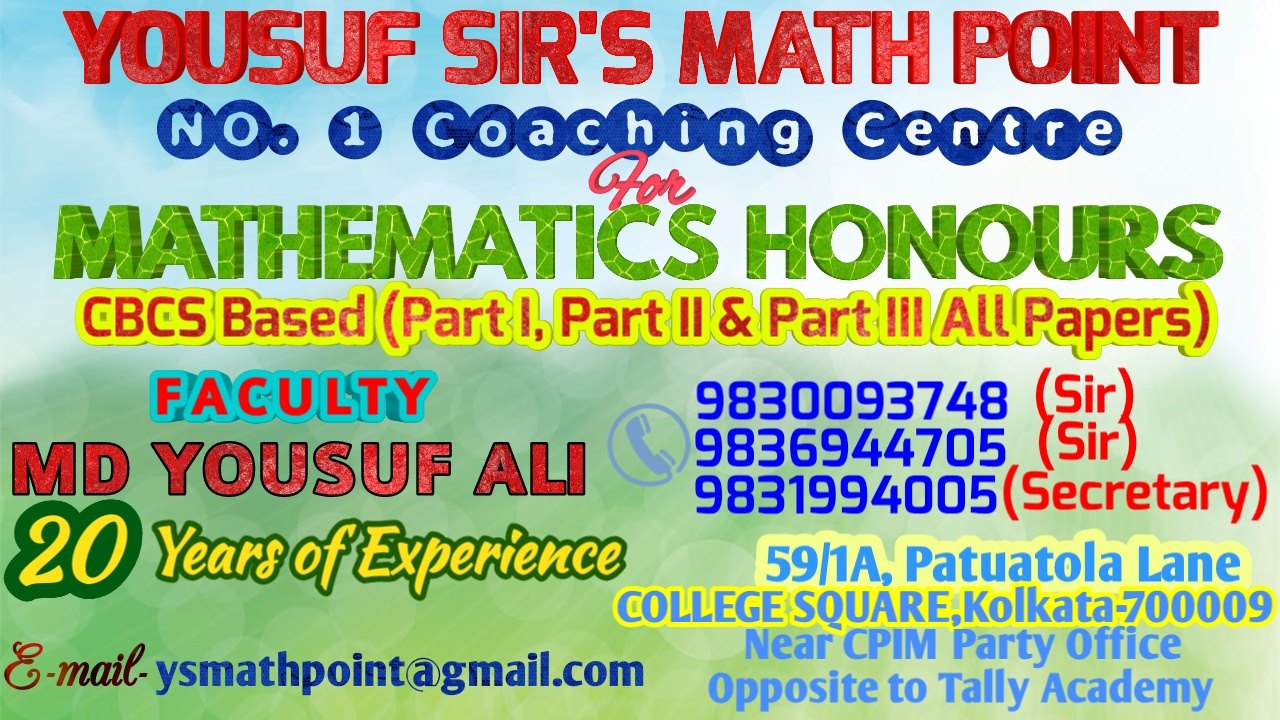 Yousuf Sir's Math Point