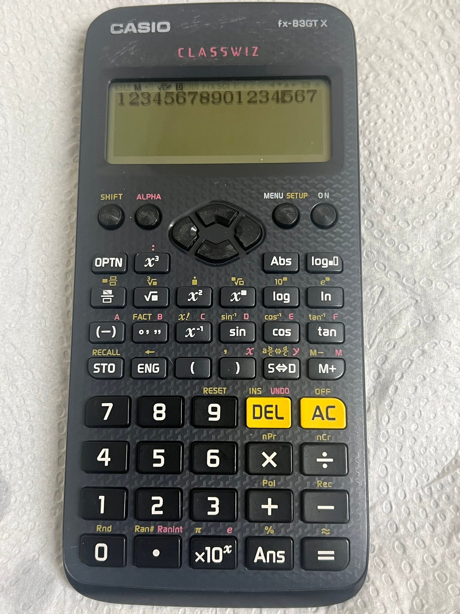 Casio FX-83GTX Calculatrice Scientifique Noire - Modèle Classique Fiable Et Puissant