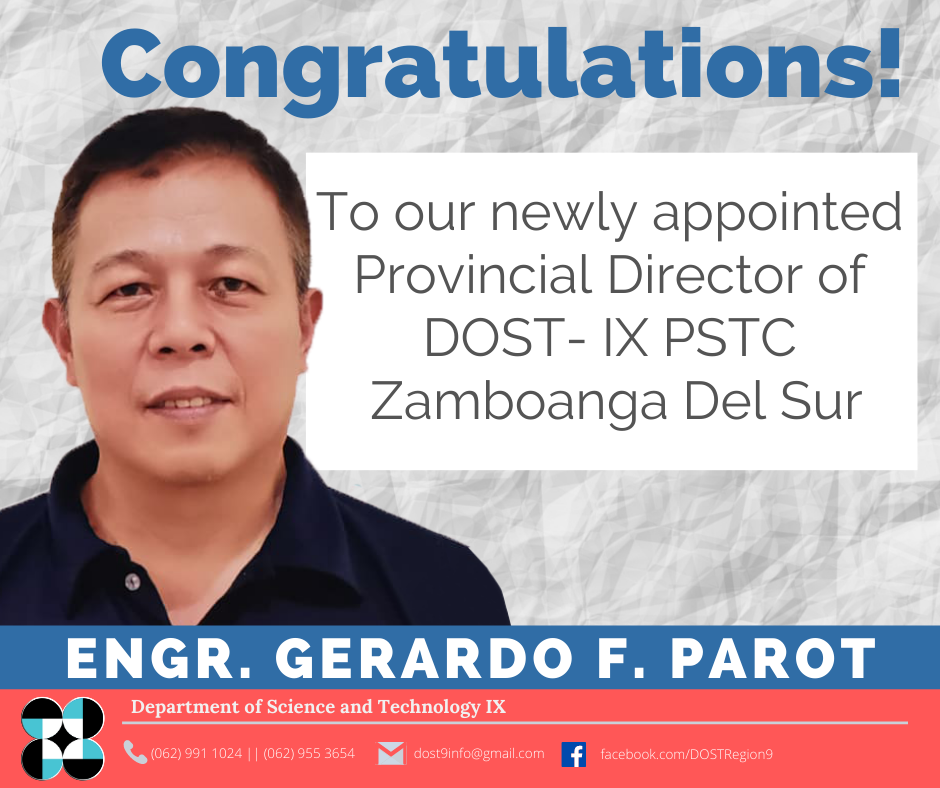ATM: Engr. Gerardo F. Parot... - DOST Regional Office No. IX | Facebook