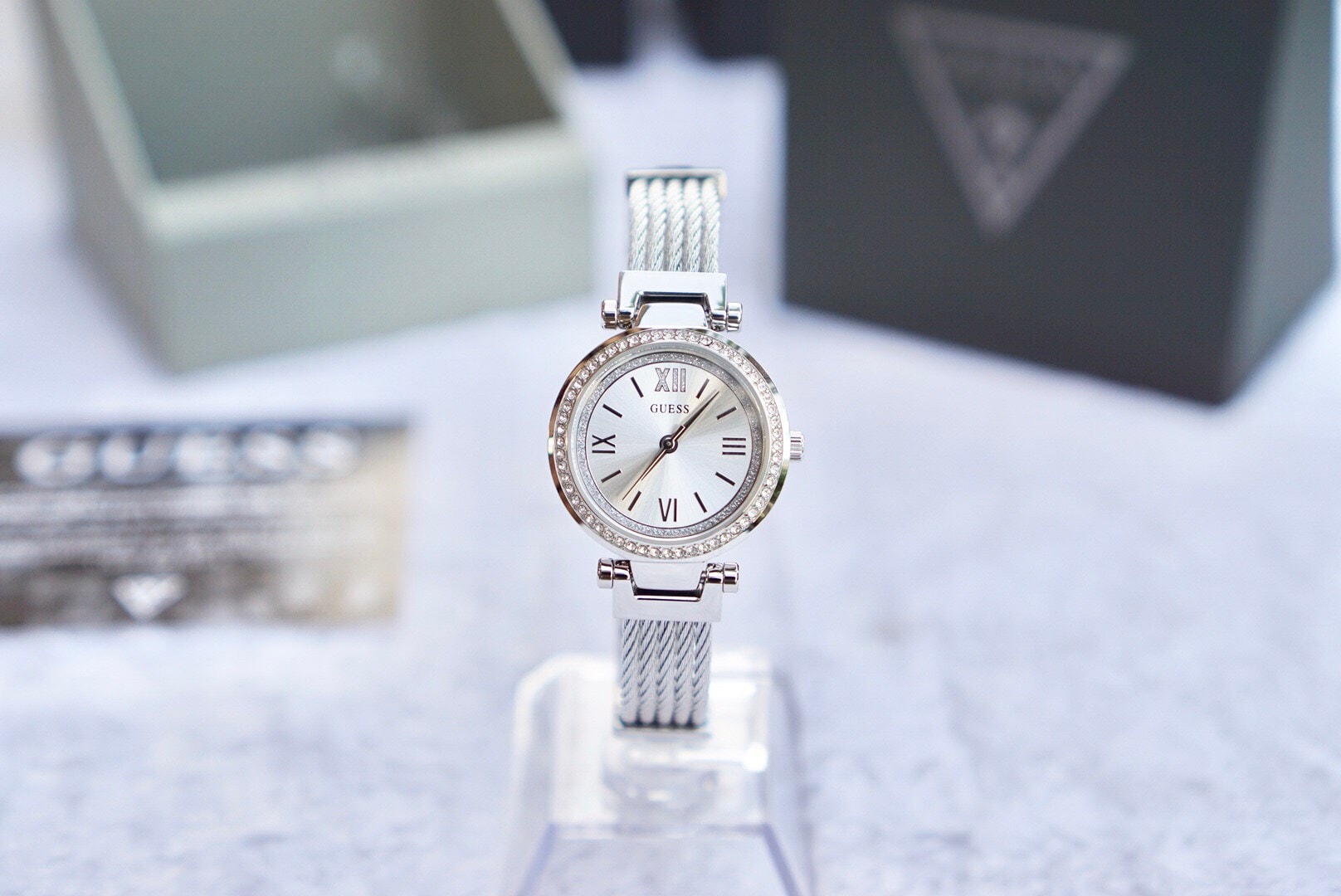 Watchkaidee - นาฬิกา⌚GUESS Women's Quartz Stainless Steel...