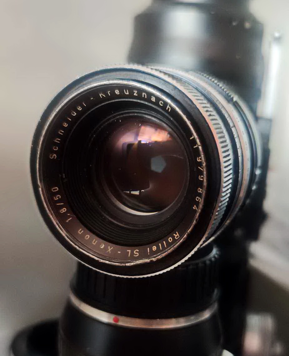 A hell of a lens. Schneider-Kreuznach Rollei SL Xenon 50mm f1.8 on