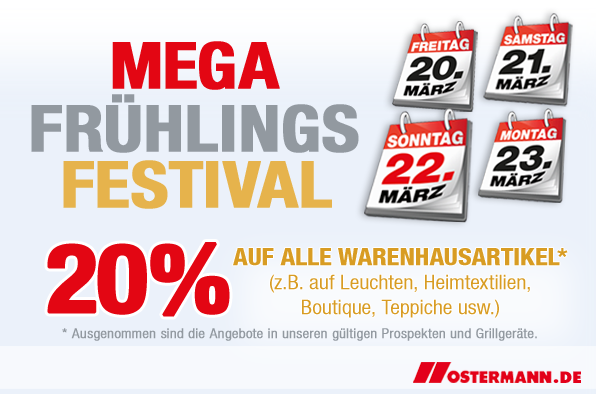 Vom 20 Marz Bis Zum 23 Marz Erhalten Ostermann Filiale