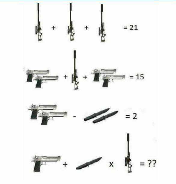 Special Weapons - Let's see your math skills Share and... | Facebook