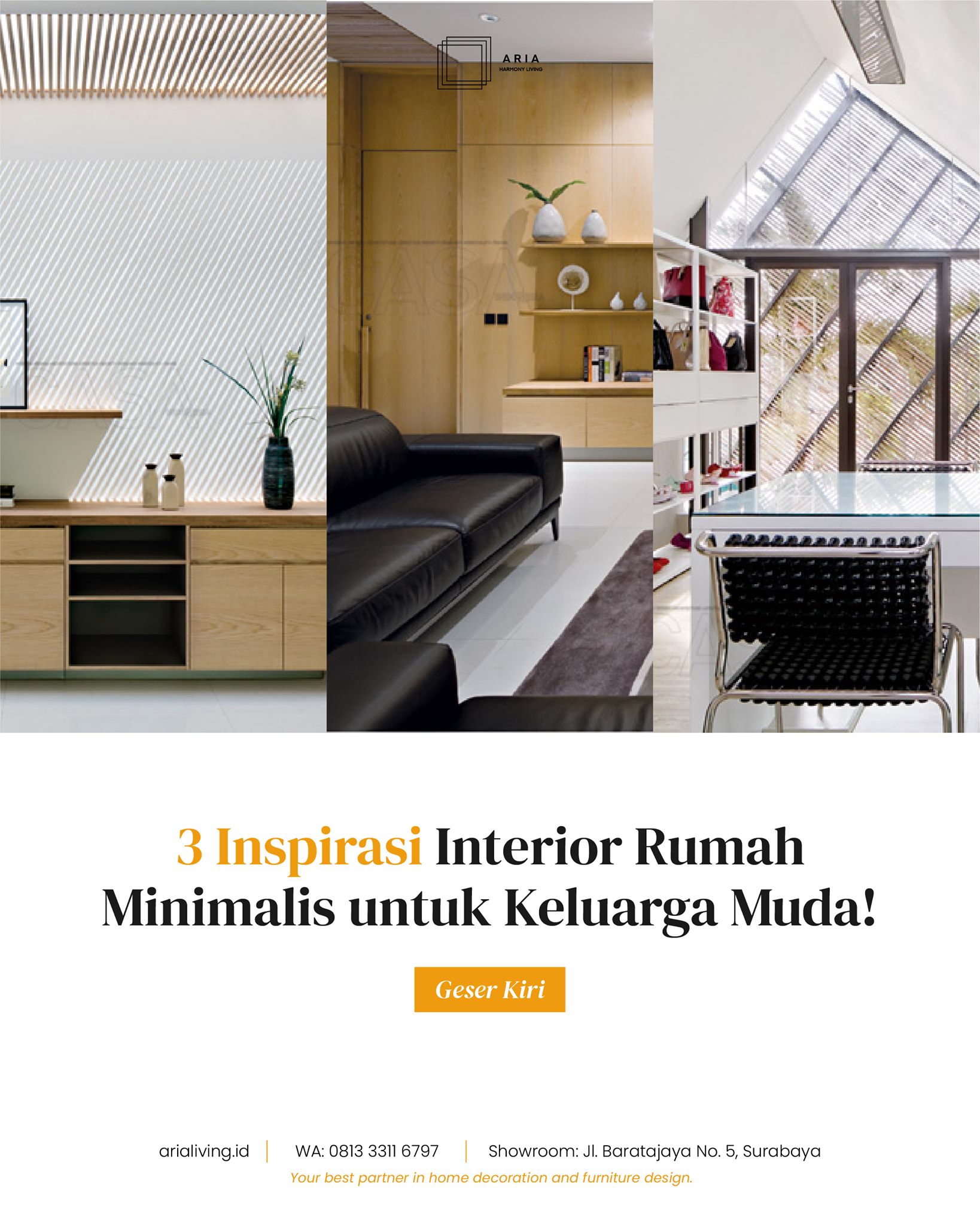 ☺️INSPIRASI INTERIOR MINIMALIS... - Aria Harmony Living