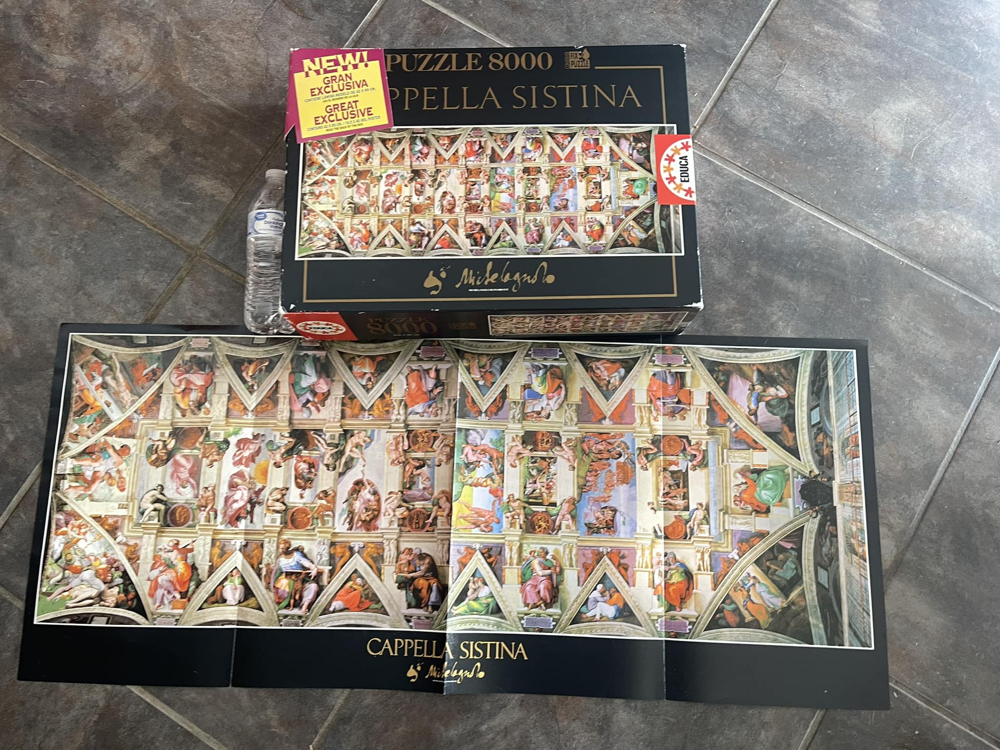 What tips do you have for completing the Educa 8000 piece 