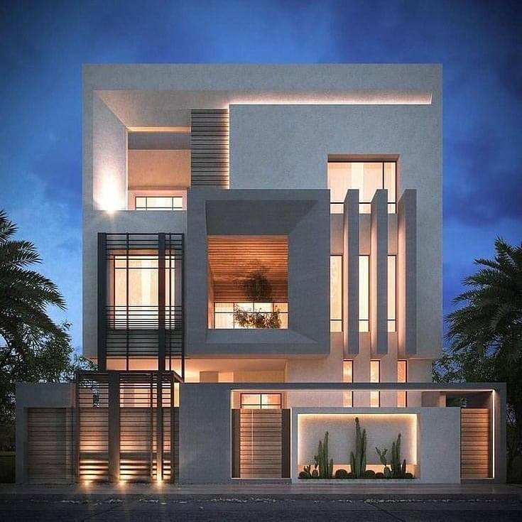 Maddy - ️ Modern House Exterior Design 😍 Rate out of 1 to... | Facebook