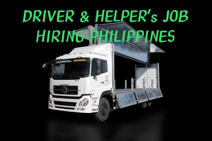 DRIVER & HELPER's JOB HIRING PHILIPPINES | Goodheart Food and ...