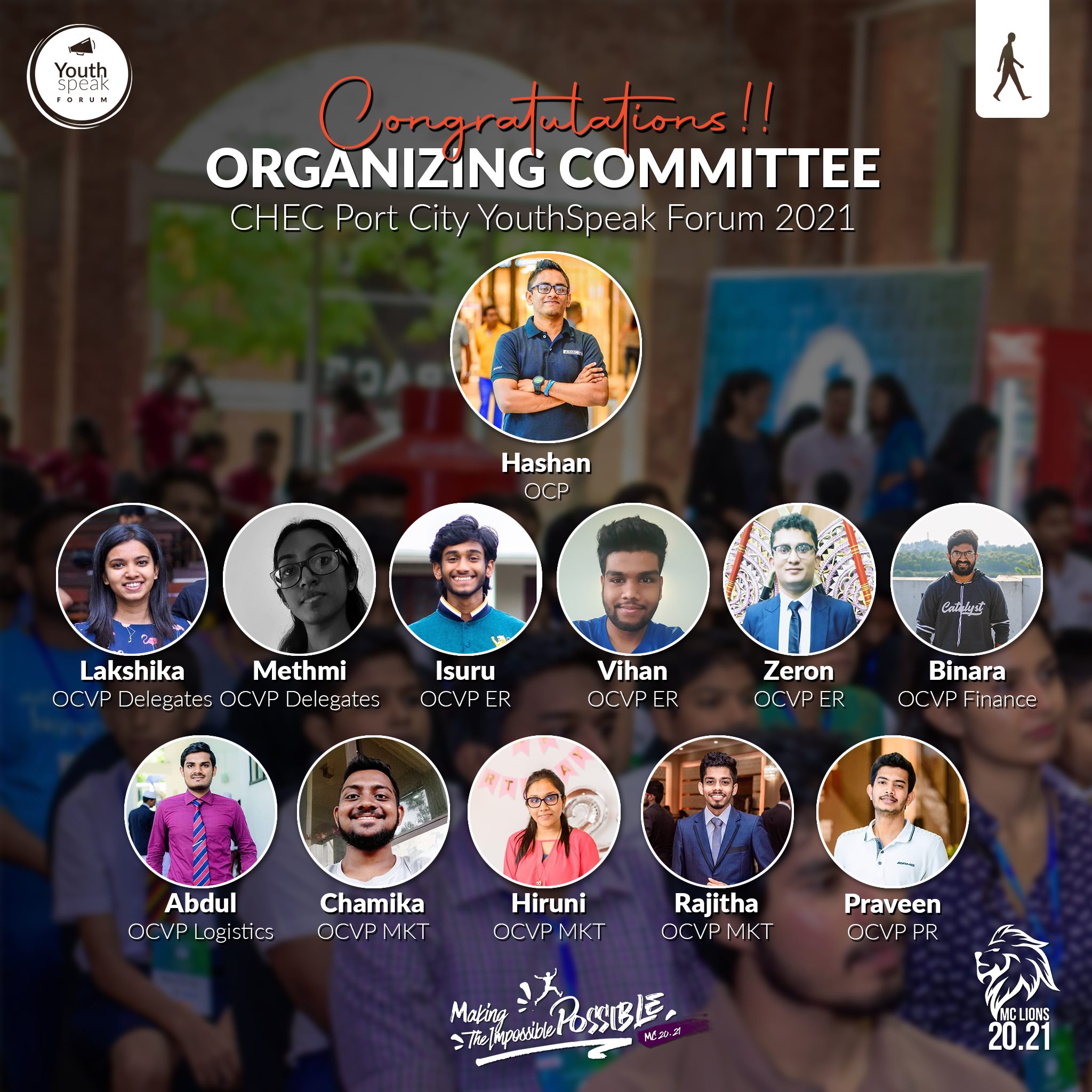 MC - Hey AIESEC, Please welcome the Organizing Committee of the CHECH ...