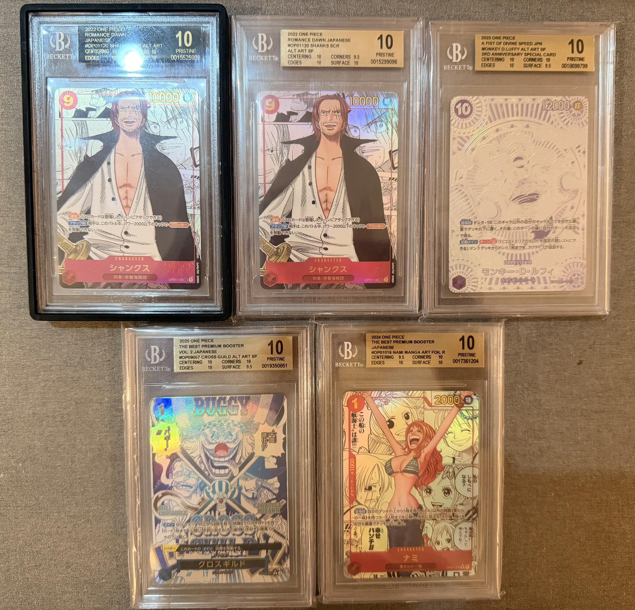 BGS 10 BLACK LABEL PRISTINE 2023 ONE PIECE WINGS OF THE CAPTAIN