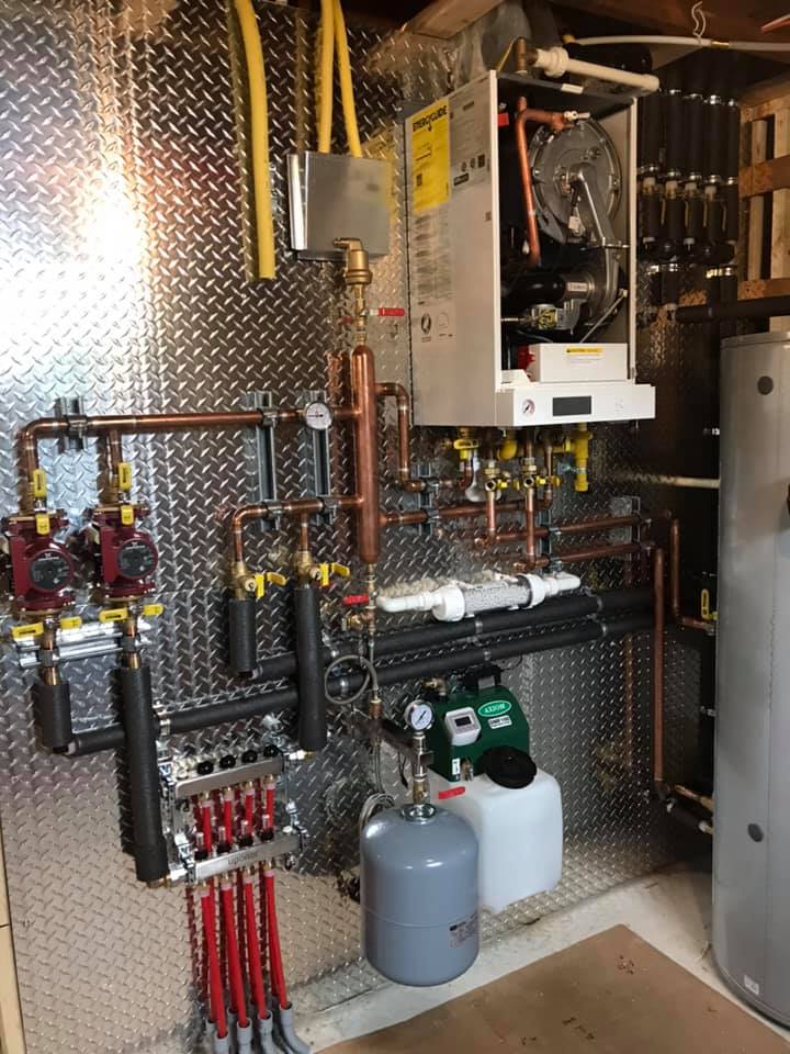 Presley Mechanical - Working progress of a Viessmann custom boiler ...