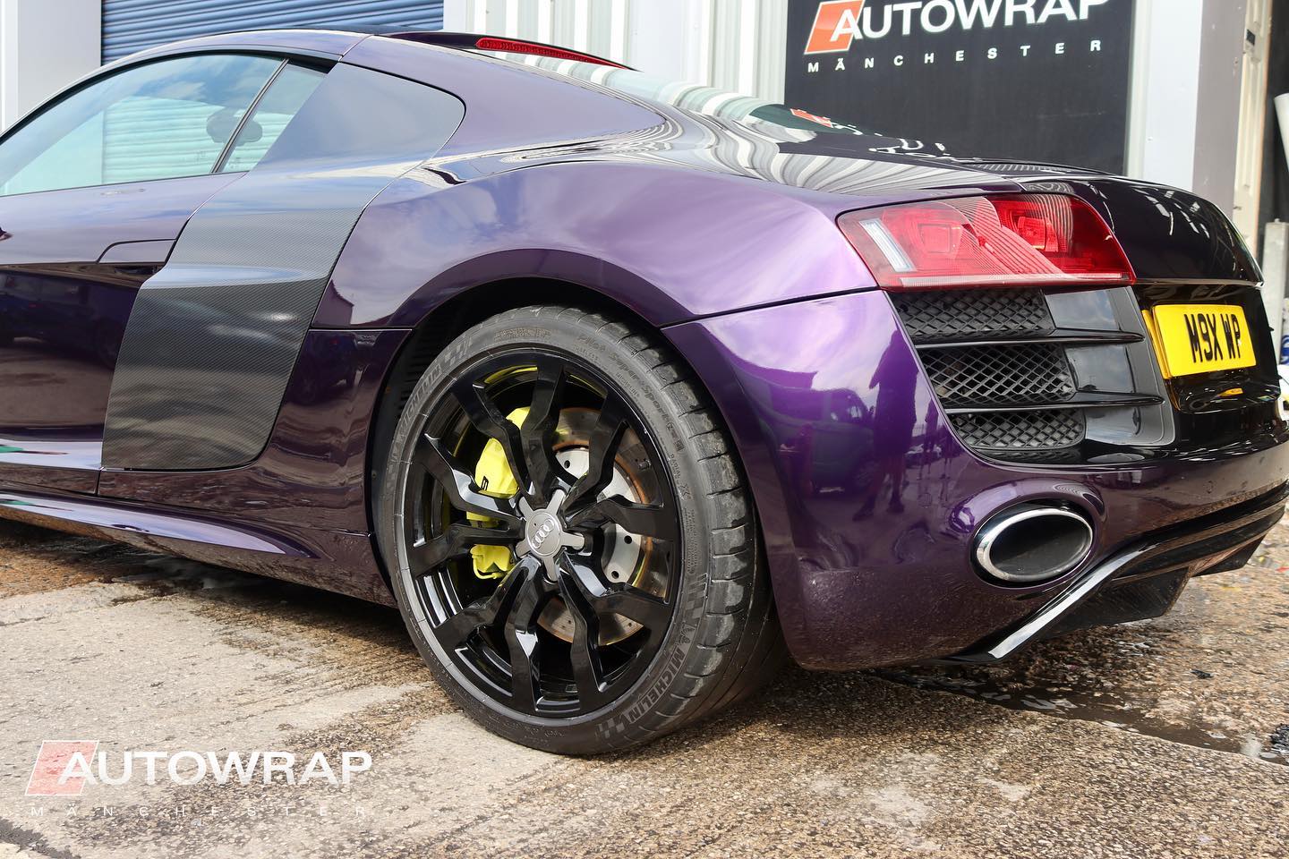 Audi R8 fully wrapped in the super gloss @inozetek midnight purple 🔥 🔥 ...