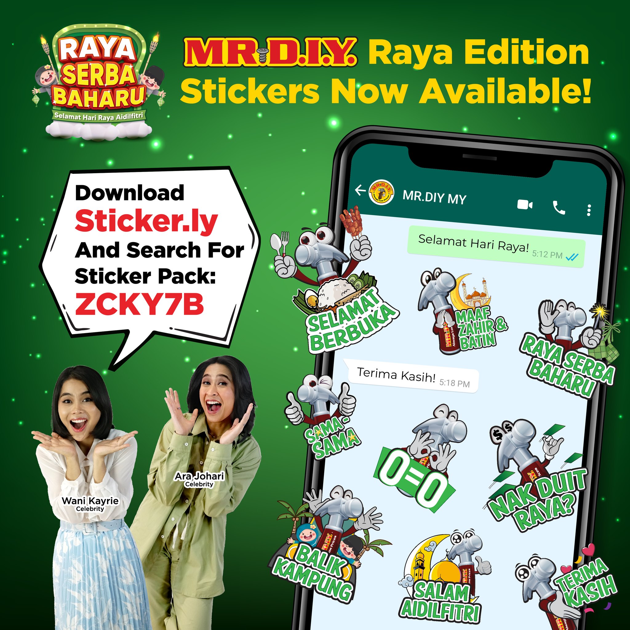 MR DIY - Add some festive cheer to your WhatsApp chats with MR.DIY Raya ...