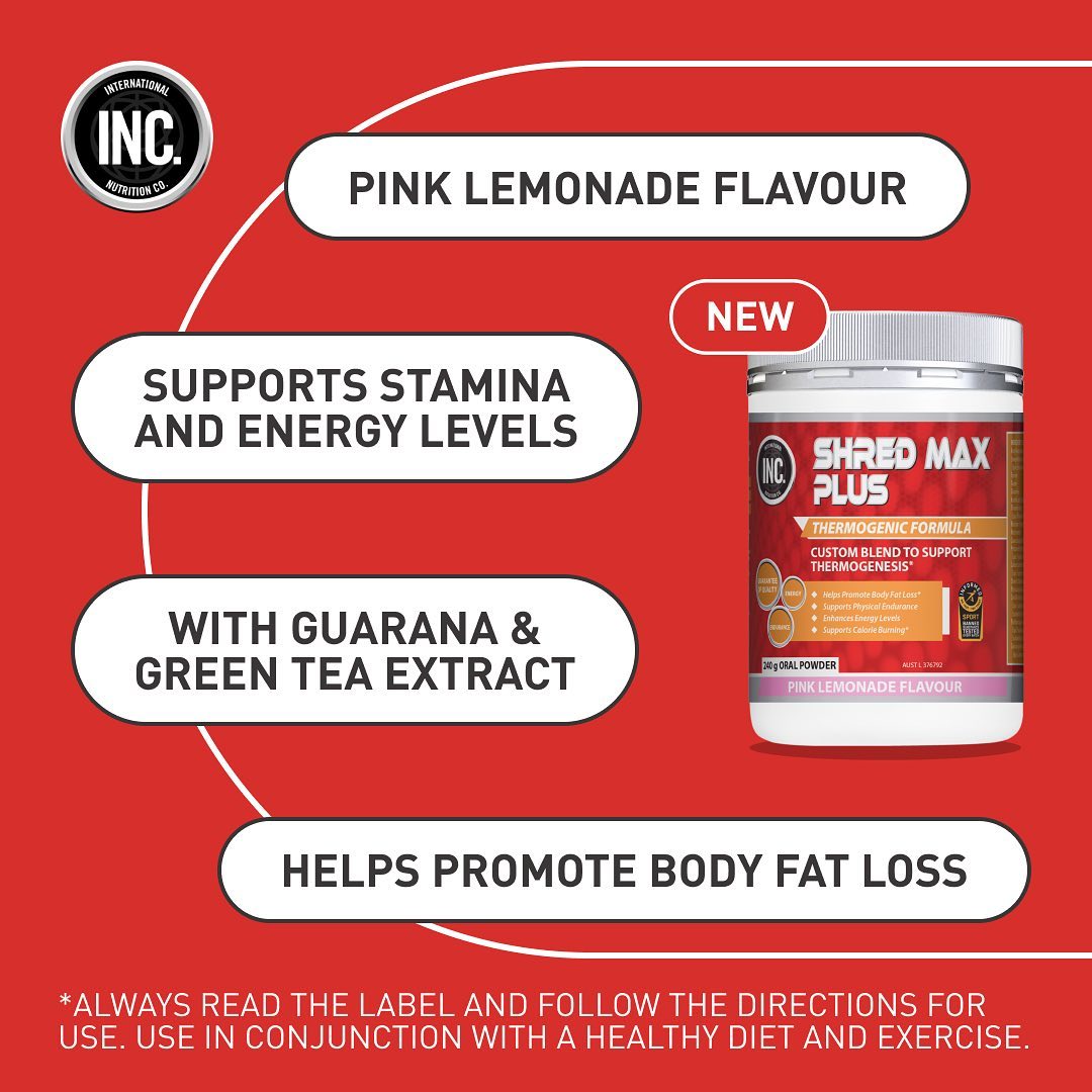 INC Sports - Introducing INC Shred Max Plus, a thermogenic blend ...