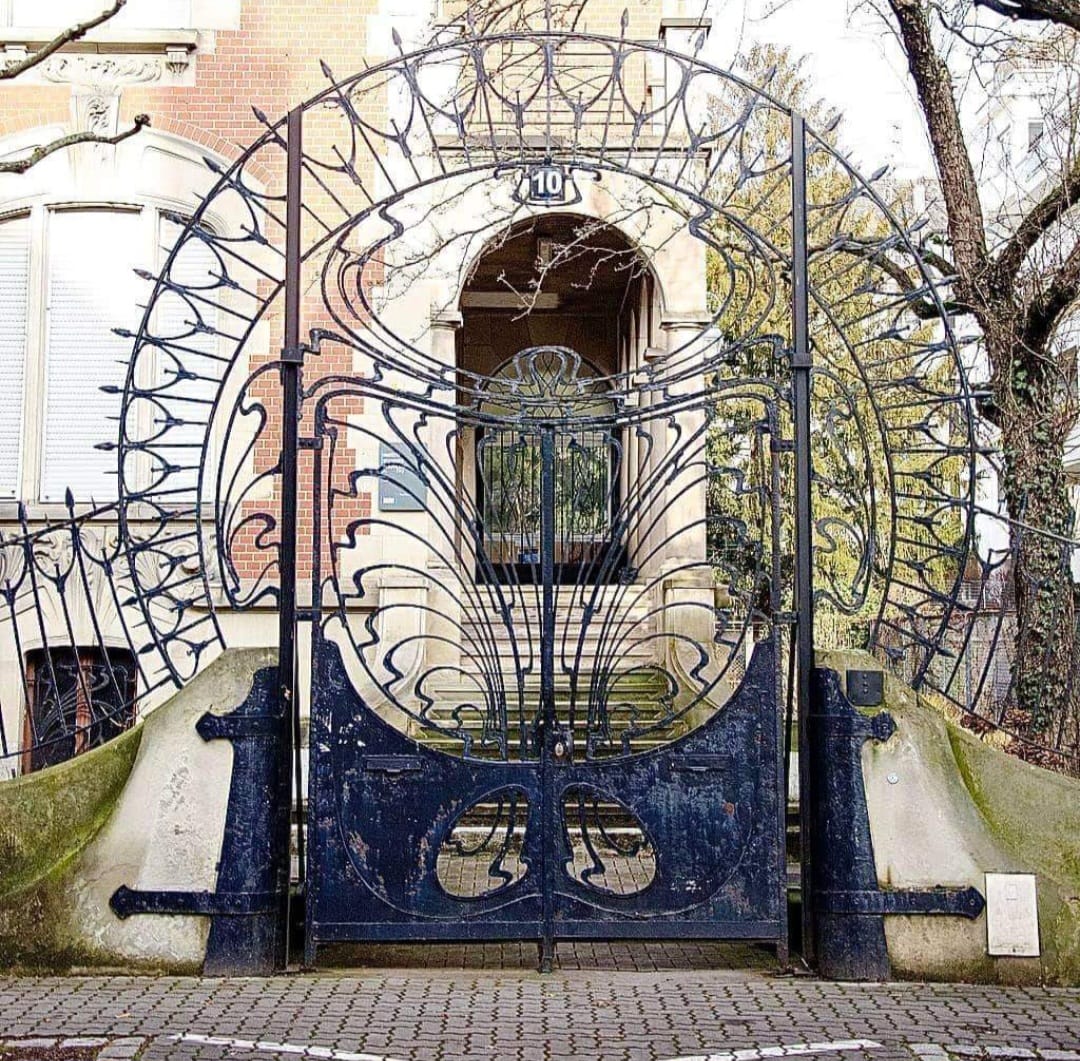 Art Nouveau apartment building in Strasbourg, France