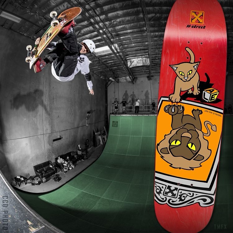 Dave Crabb skates with broken ribs on H-Street re-issue deck